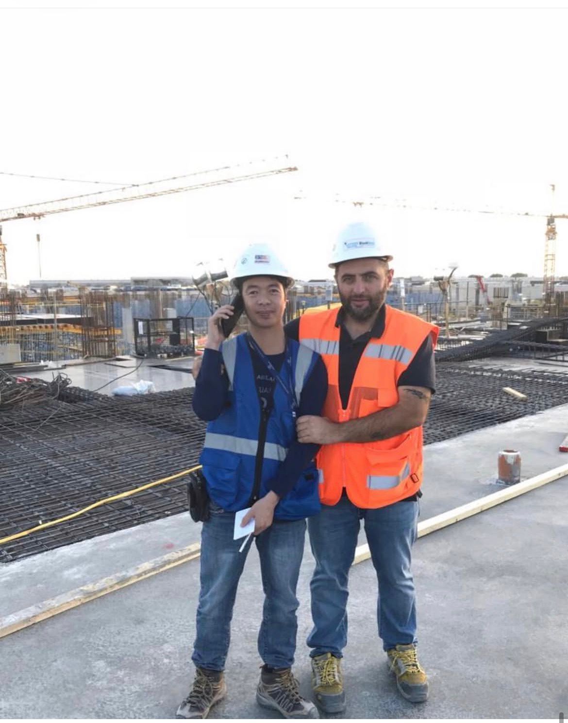 Black Sea site supervision team on a construction project