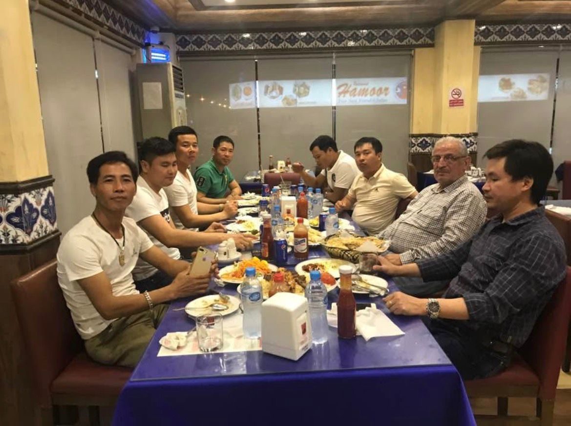 Management team with our Vietnamese supervisors