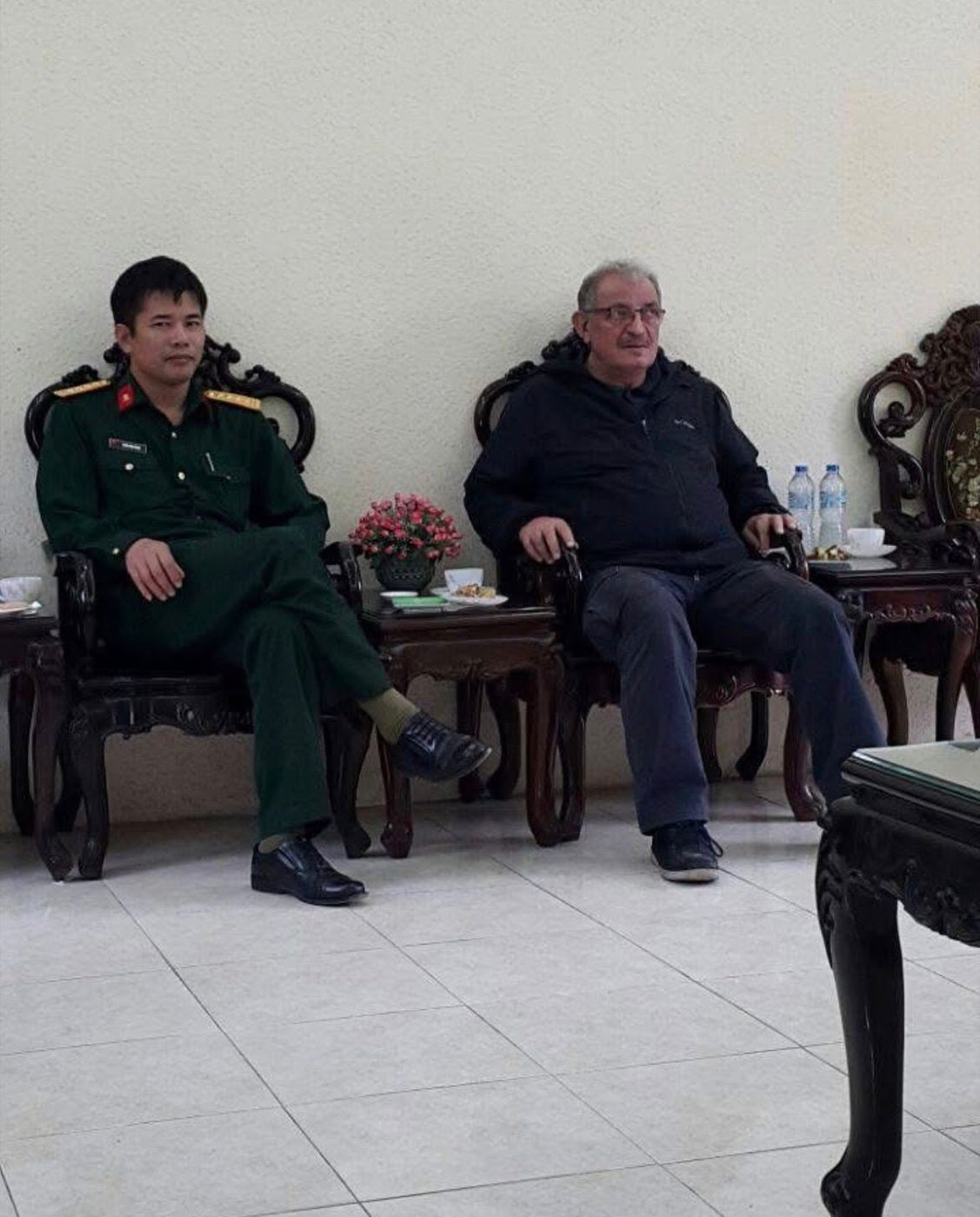Official reception with Vietnamese authorities