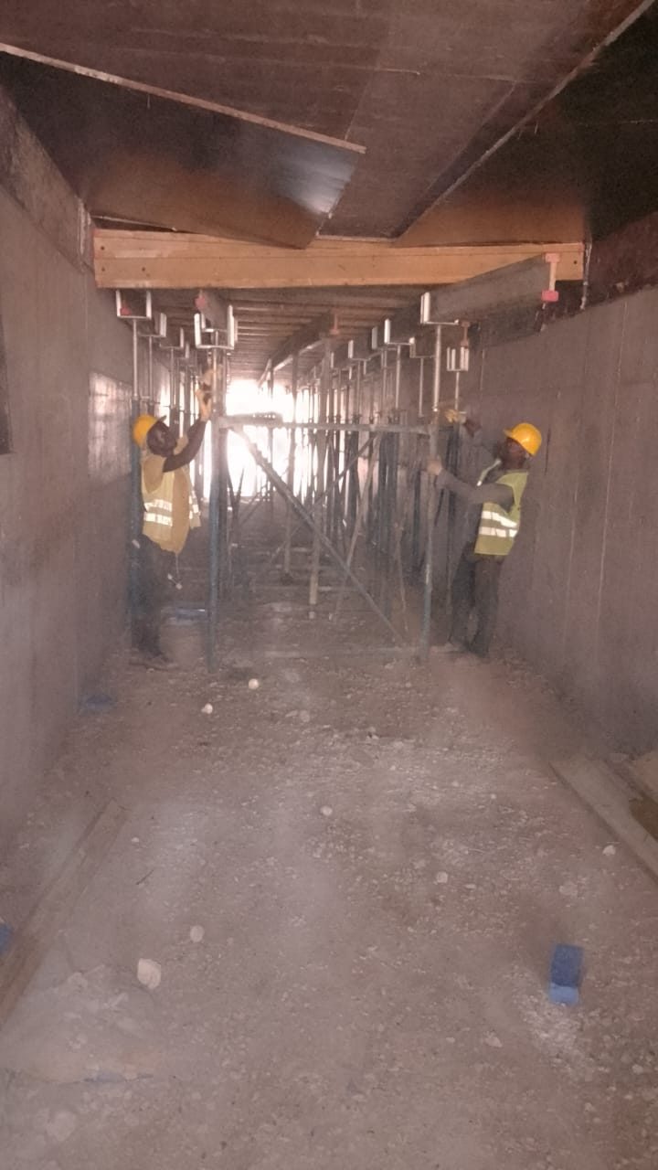 Shoring and falsework installation