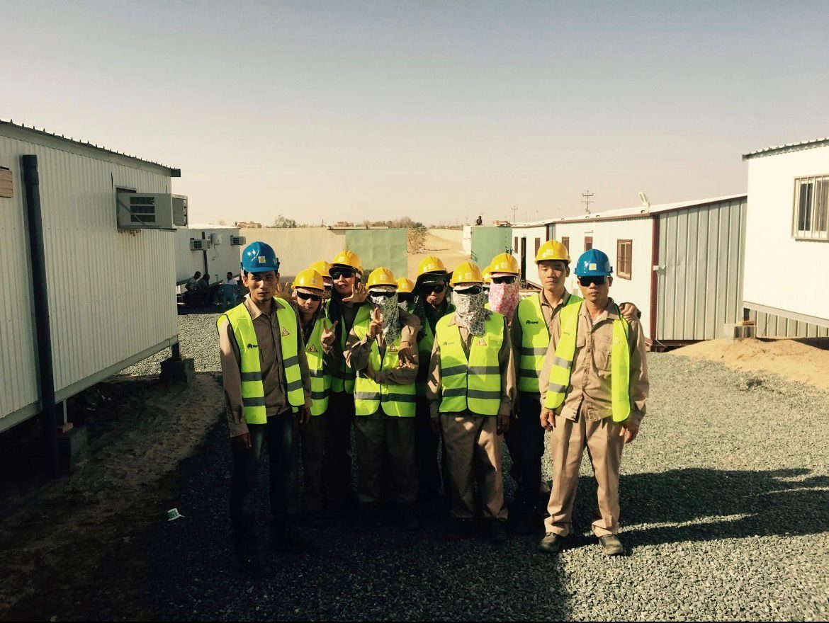 Black Sea crew at the site camp